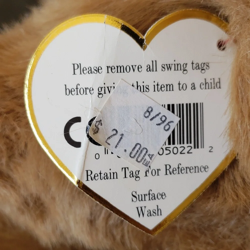 NWT Dumpling 🐻 Ty Vintage Classic Plush Teddy Bear 🧸 Collectible, PVC pellets - Picture 6 of 11